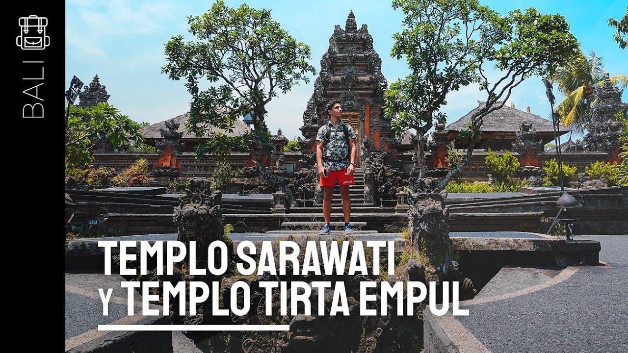 🚩Los 2 TEMPLOS que DEBES VER en UBUD - Templo Sarawati y Templo Tirta Empul - Bali