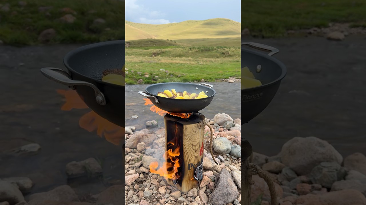 Turkish dish: K&ouml;fte😍🤤 #camping #food #cooking #mountains #k&ouml;fte #t&uuml;rkiye