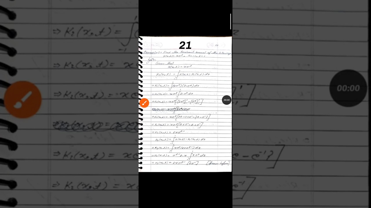 iterated kernel resolvent kernel question answer
