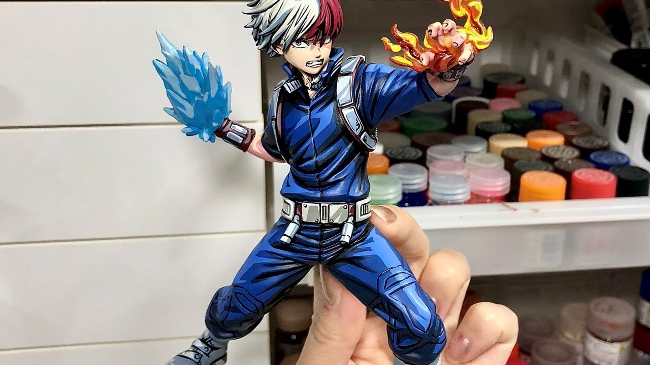【ヒロアカ】轟 焦凍のフィギュアを筆で塗ってアニメ風にしてみた結果・・・【クレーンゲーム　UFOキャッチャー　僕のヒーローアカデミア】