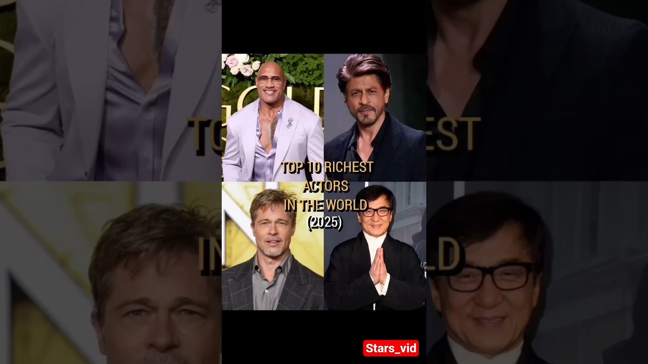 Top 10 richest actors on the world 🌍 | Richest actors #bollywood #hollywood #shorts #2025 #trending