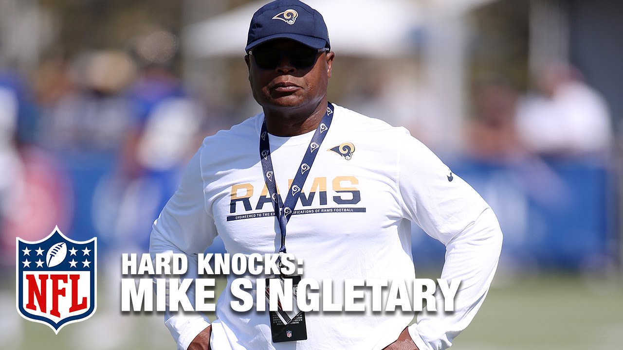 Mike Singletary Drills Rams Linebackers | Hard Knocks: LA Rams (2016)