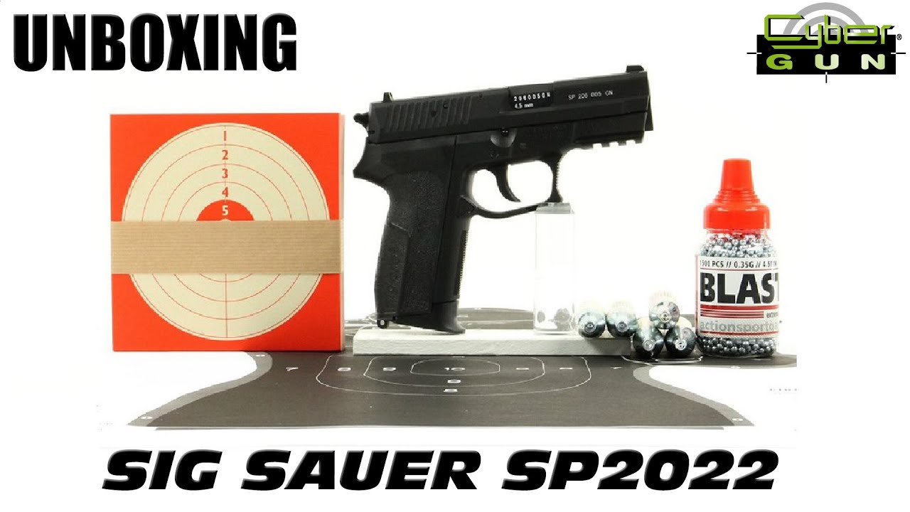 Unboxing ~ SIG SAUER SP2022 - CO² 4,5mm Steel BBs - Cybergun