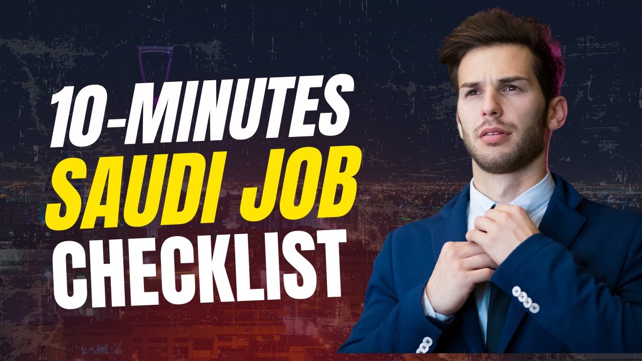 10-Minute Saudi Job Search Checklist | Stop Wasting Months Applying  @Resource Person