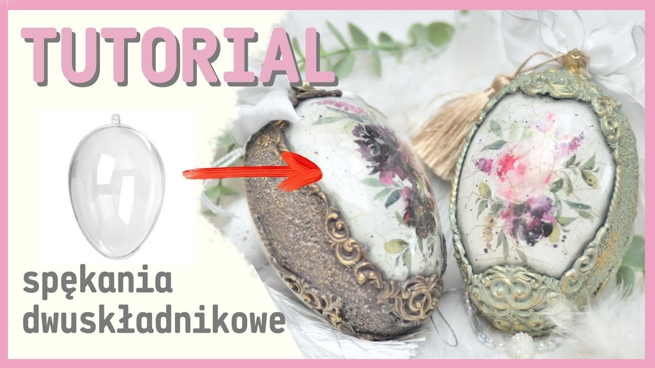 Pisanki akrylowe ze spękaniami od środka [spękania dwuskładnikowe] No.907