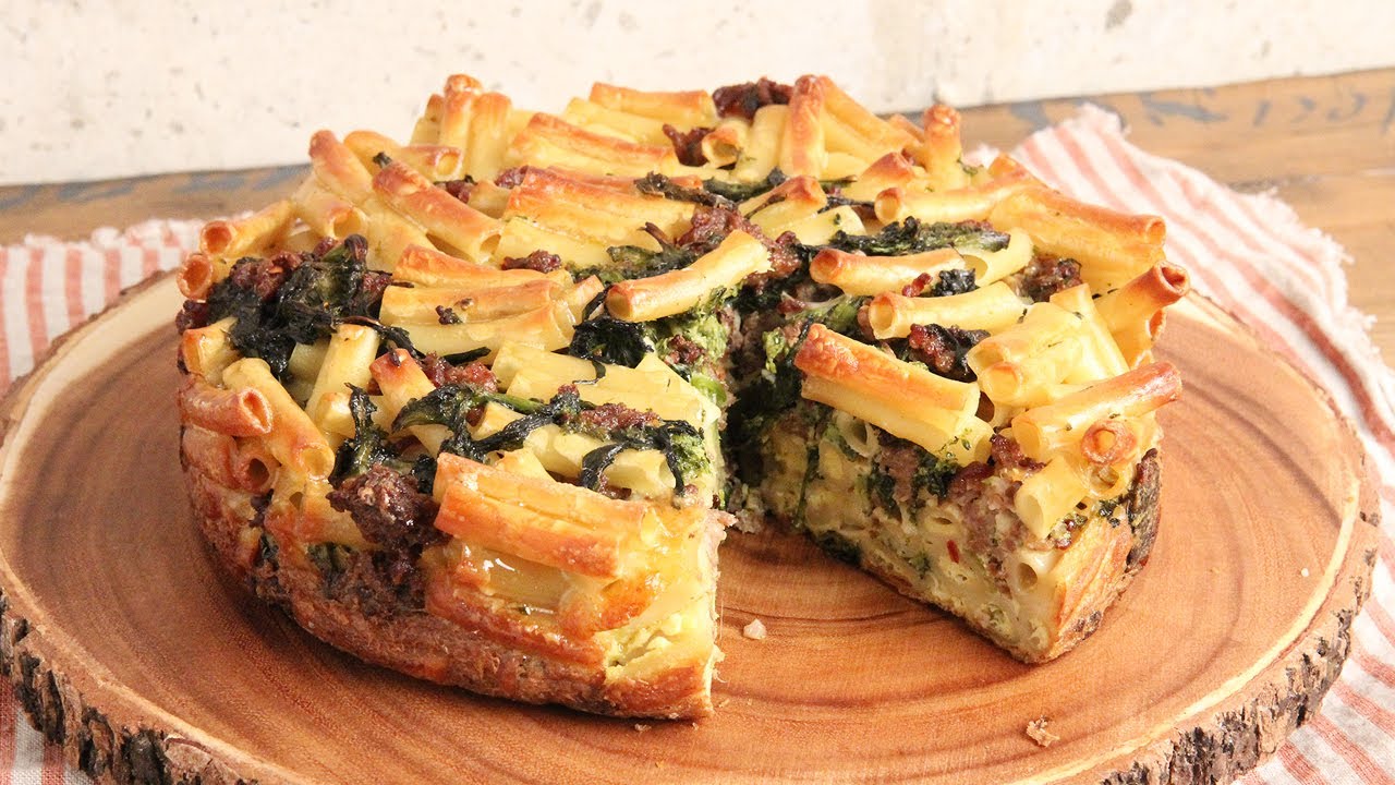 Sausage & Broccoli Rabe Pasta Pie 🍝 | Episode 1171