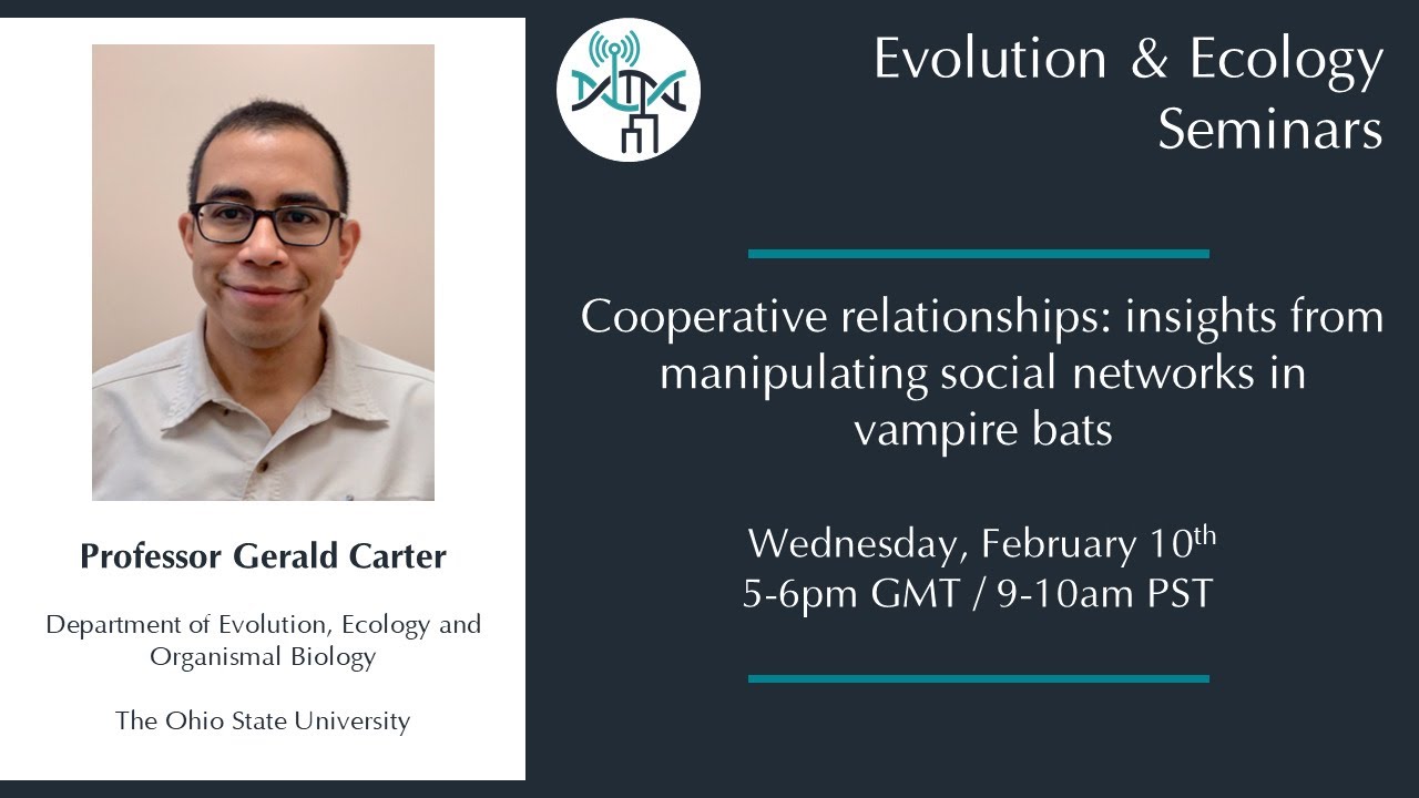 [Gerald Carter]Cooperative relationships: insights from manipulating social networks in vampire bats