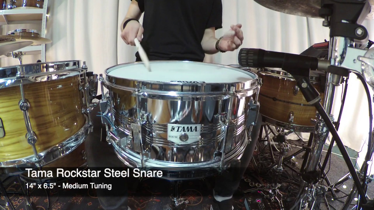 Tama Rockstar Steel Snare Drum