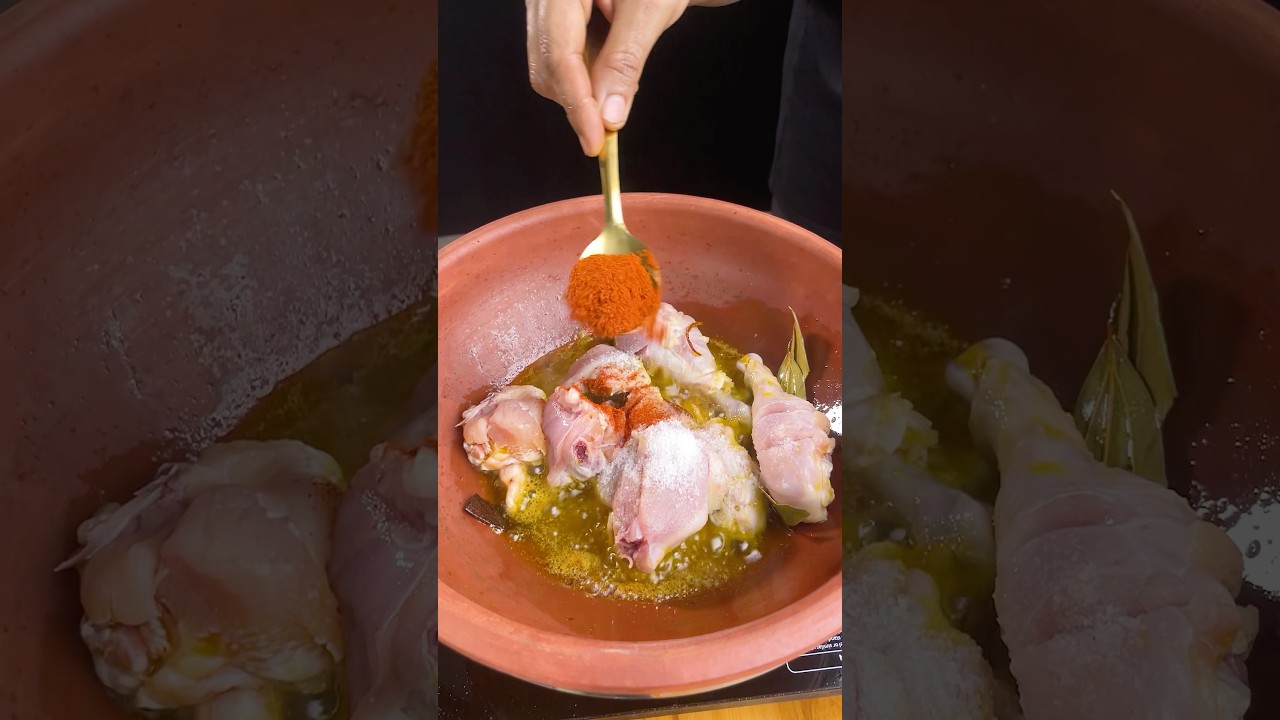 Mughlai chicken asmr #shorts