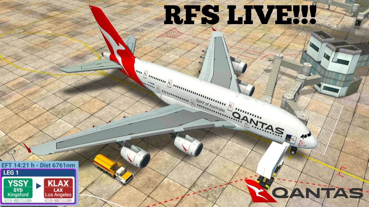 RFS LIVE!!! | Qantas A380-842 | Sydney (SYD) to Los Angeles (LAX)
