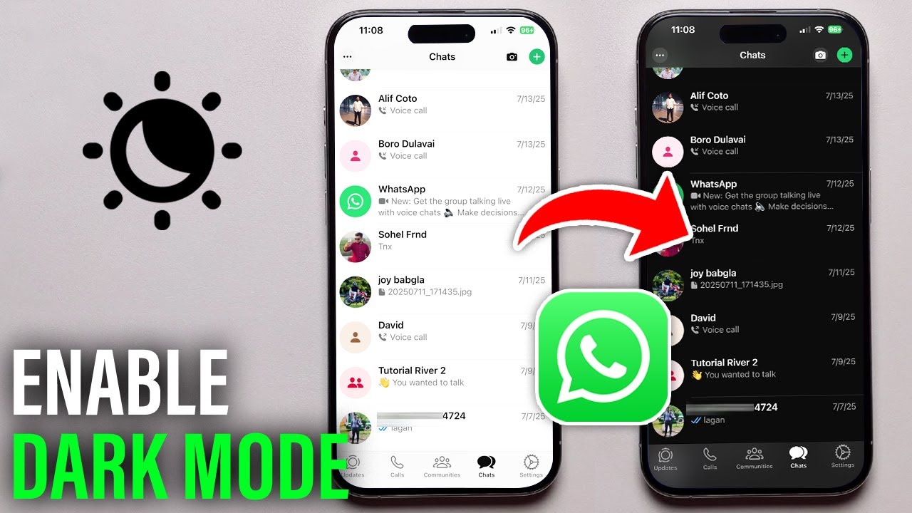 How To Get WhatsApp Dark Mode in iPhone