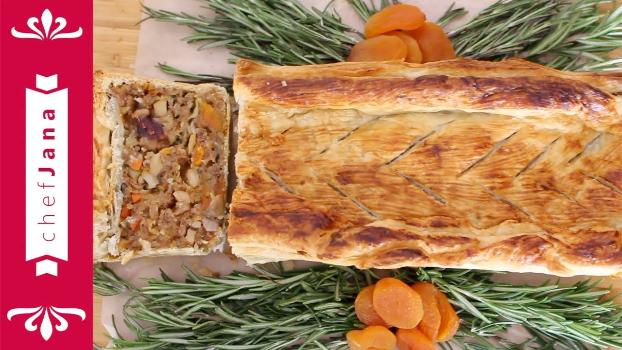 Easy veggie Wellington ⎮Mushroom and nuts puff pastry roast ⎮Vegan