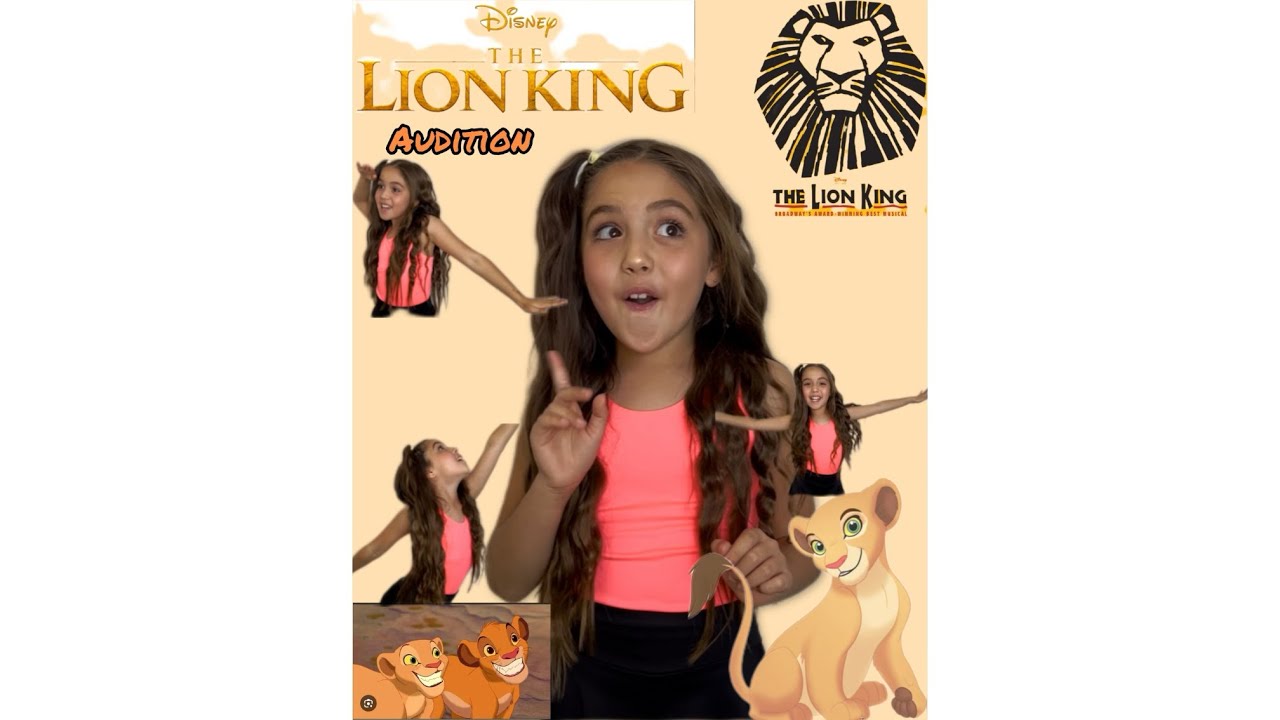 Bella Hill bringing Young Nala to life!🦁| The Lion King Broadway Musical Audition @disneymusicals 