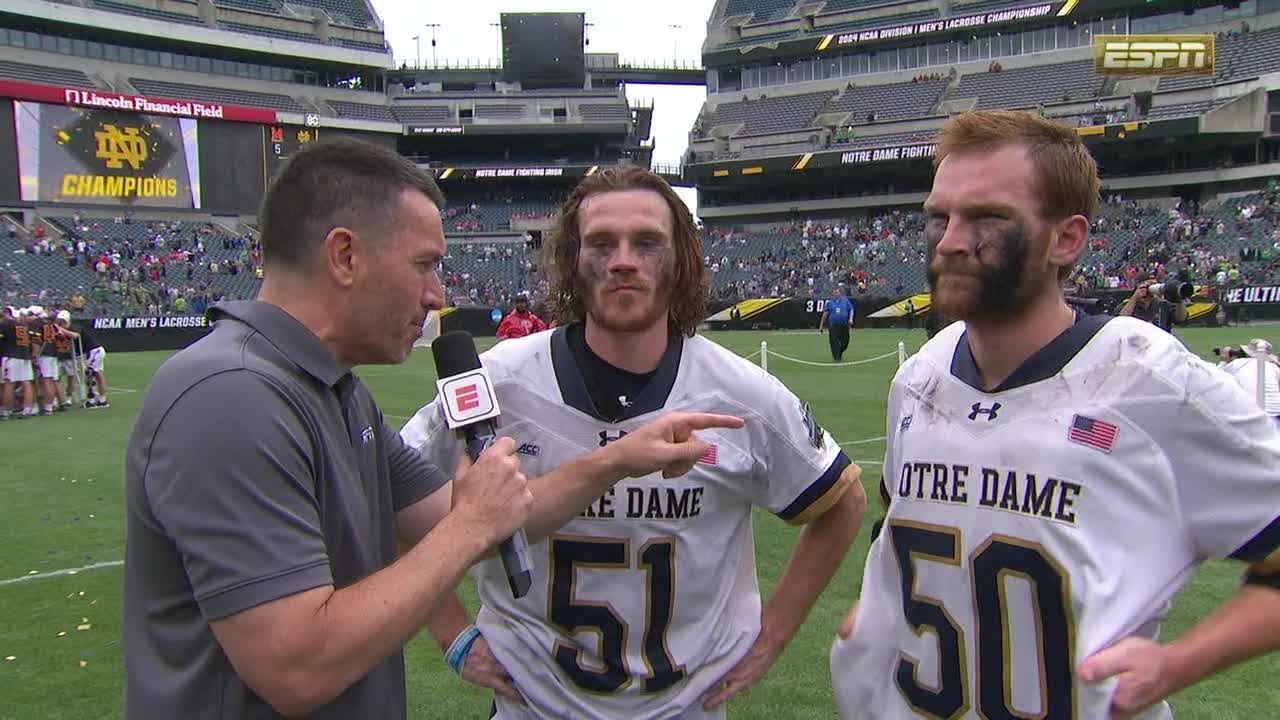 Pat & Chris Kavanagh react to BACK-TO-BACK national championships for Notre Dame 🏆 | NCAA on ESPN