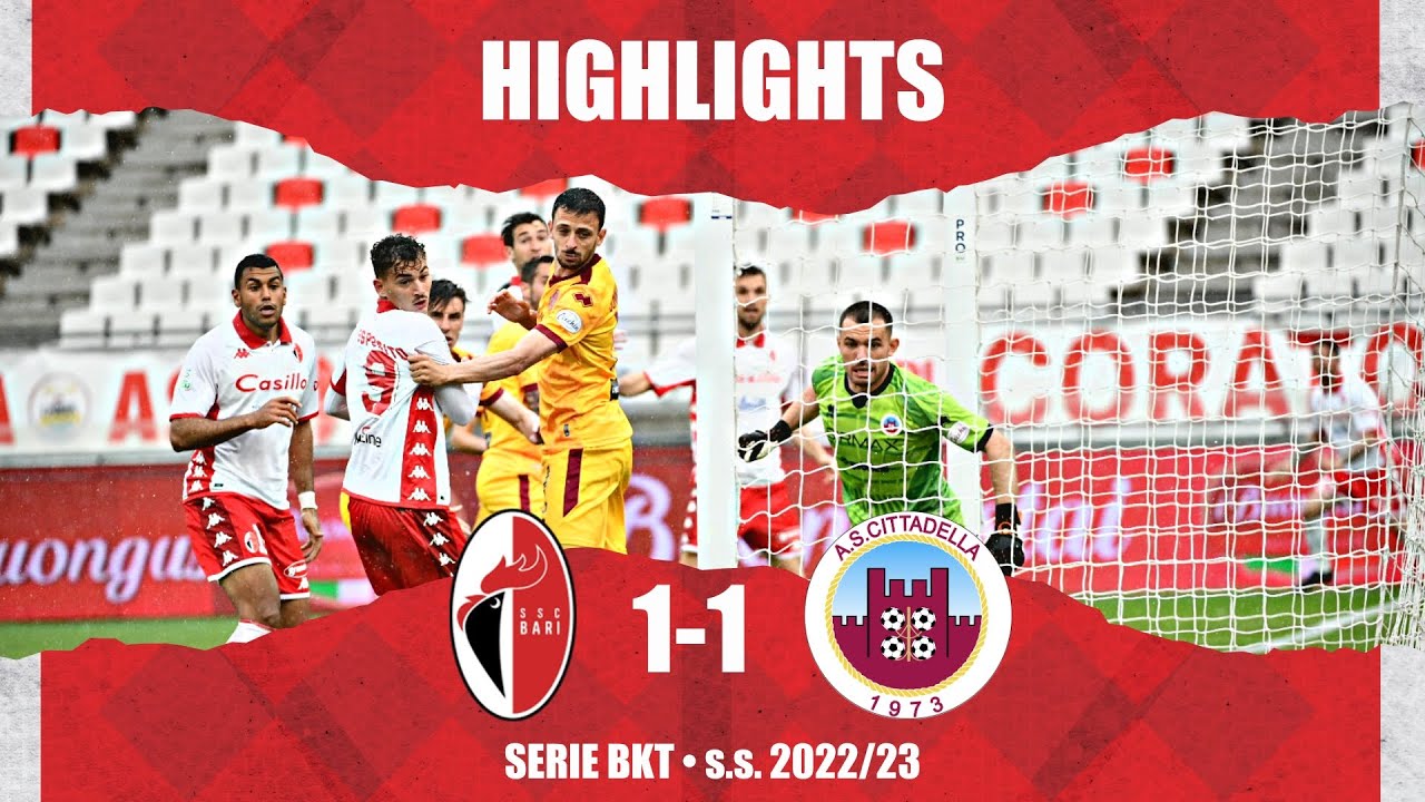 #LNPB #SerieBKT 35a gior. // Highlights Bari-Cittadella 1-1