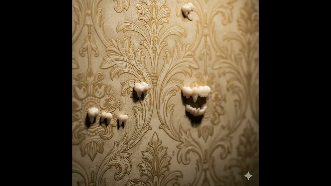 teeth in the wall paper