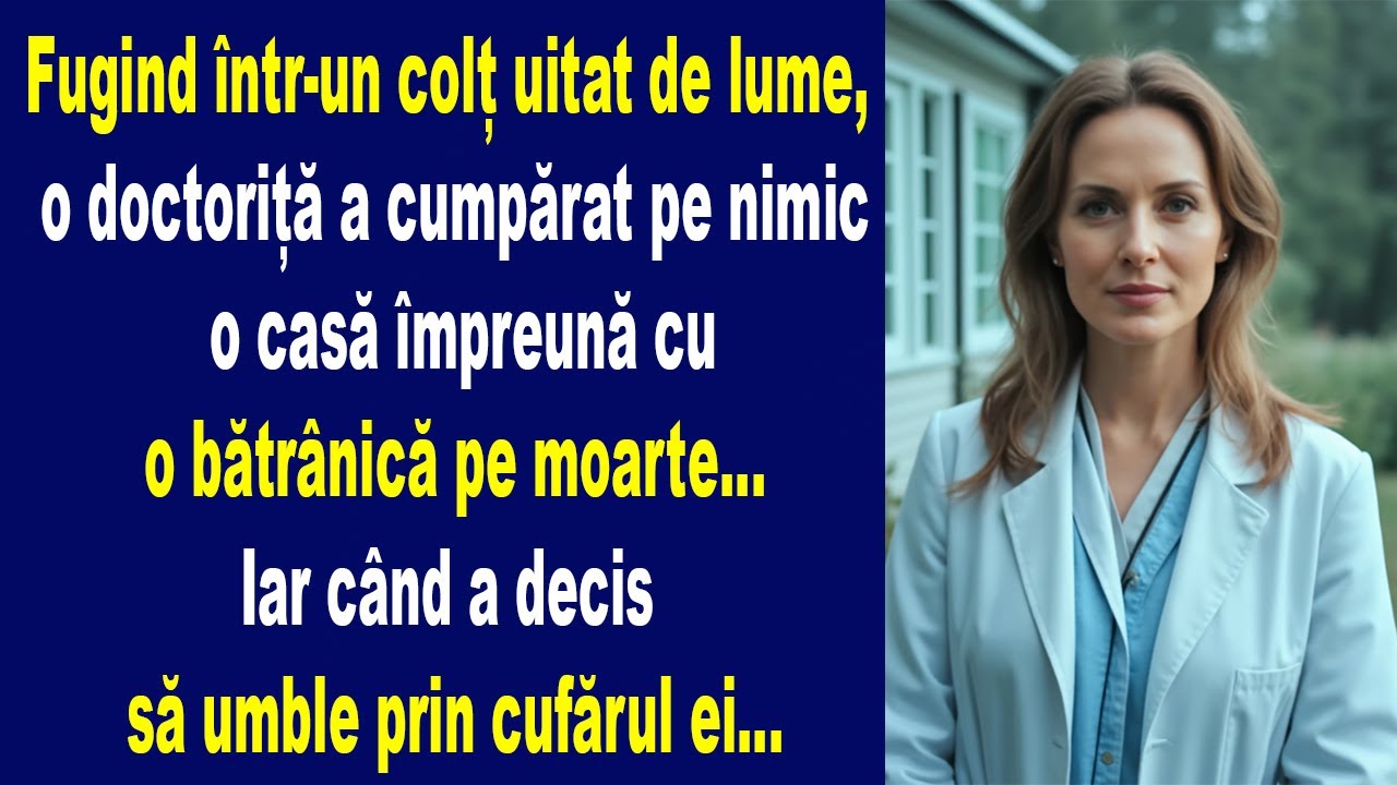 Fugind într-un colț uitat de lume, o doctoriță a cumpărat o casă împreună cu o bătrânică pe moarte..