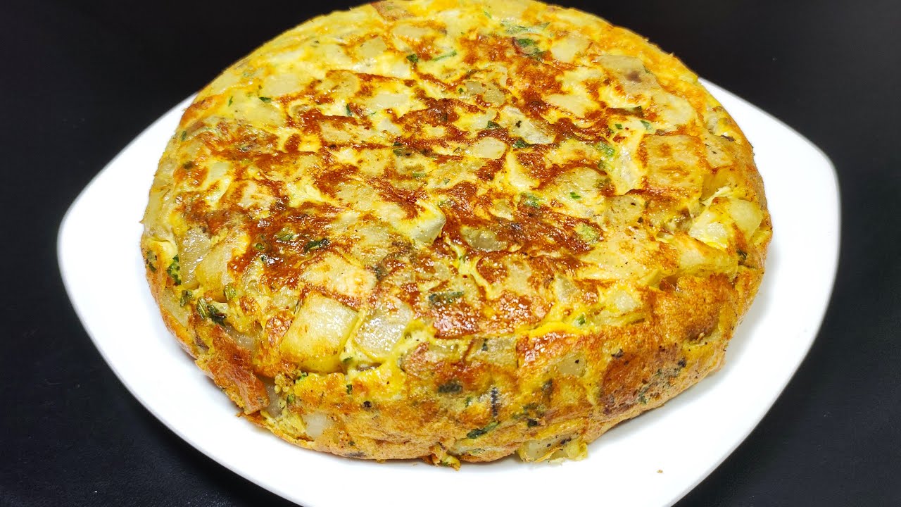 Tortilla de papas en 5 minutos🍳🍳