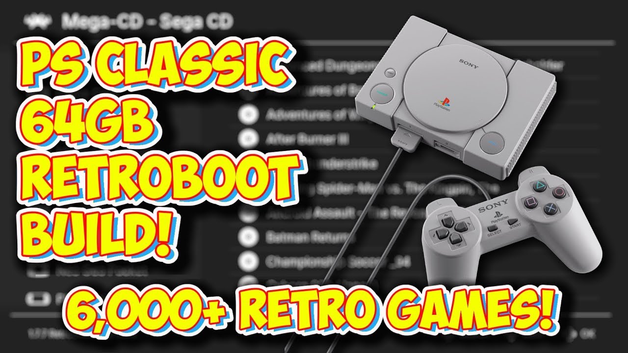 Обзор сборки PlayStation Classic NEW RetroBoot 64 ГБ! Более 6500 ретро-игр!