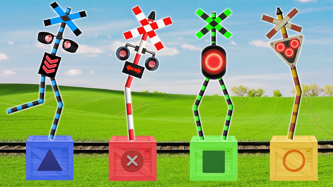 【線路アニメ】電車に乗っているときの面白い出来事🚀🚀🚀Best Fumikiri Railroad Crossings Meme Animation