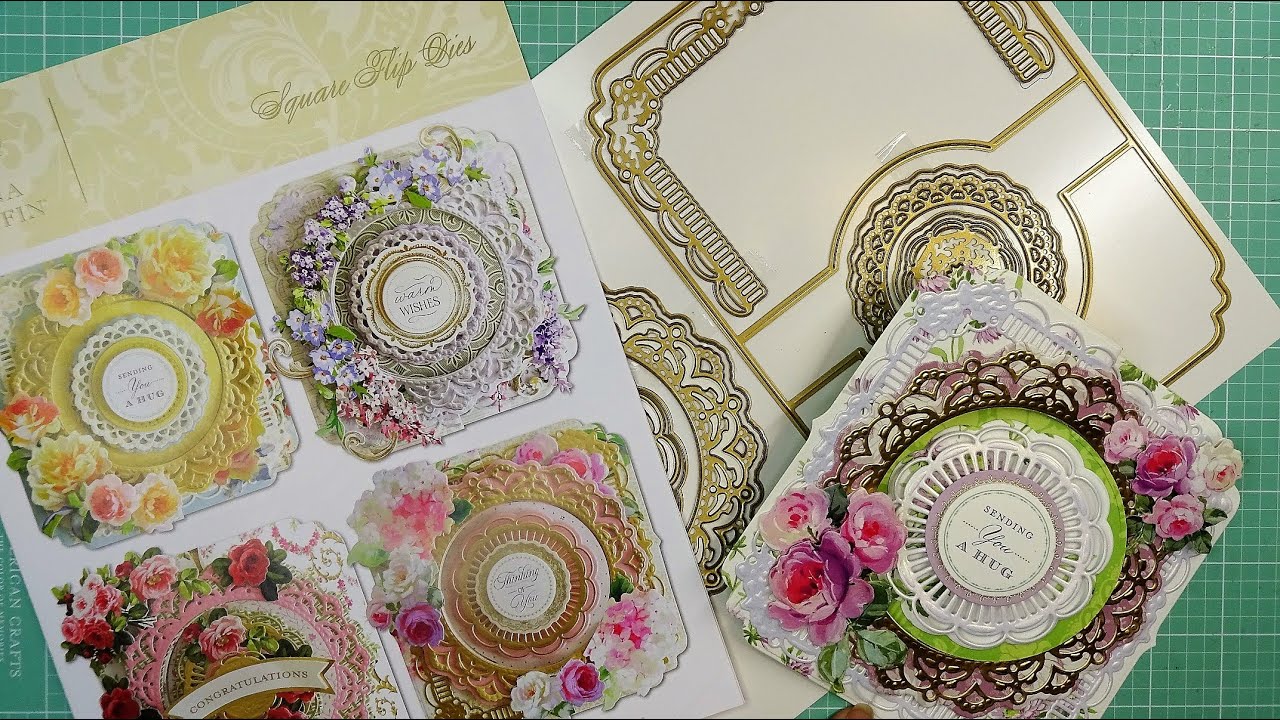 Anna Griffin Square Flip Card Dies Review Tutorial! Just Absolutely Gorgeous!