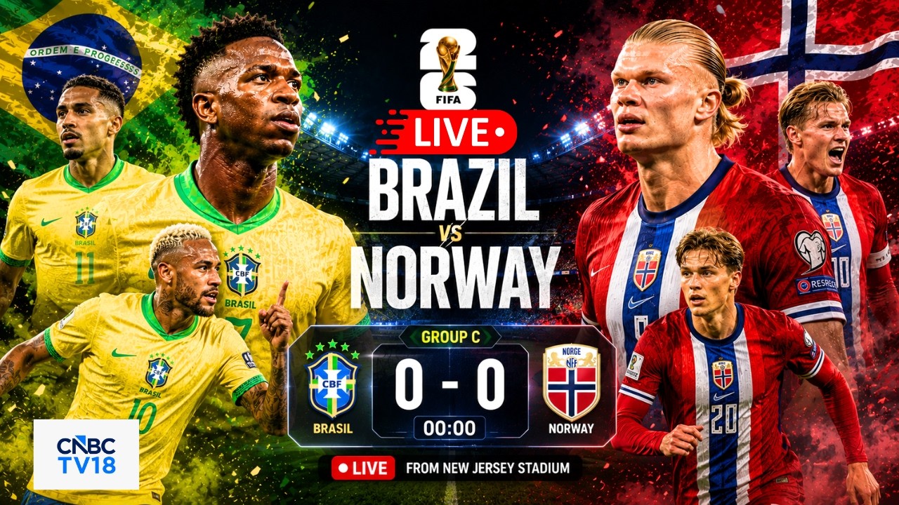 🔴Brazil Vs Norway LIVE: Haaland vs Neymar Jr Clash | FIFA World Cup 2026 Round of 16 Knockout | N18G