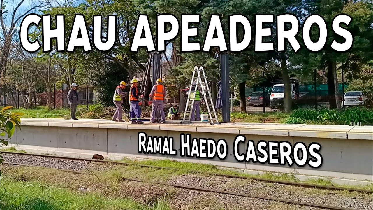 FIN DEL PROYECTO? RAMAL HAEDO CASEROS LINEA SAN MARTIN DESMONTAN APEADEROS TRENES ARGENTINOS