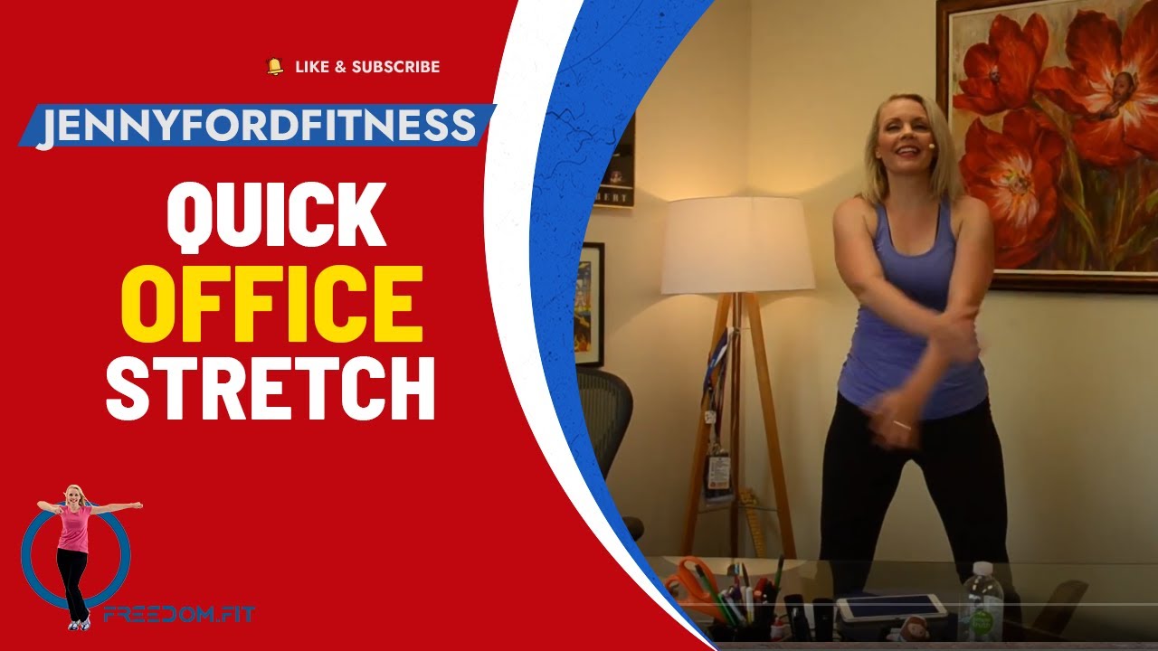 Quick Office Standing Stretches | 5 Min. | Refreshing Upper/Lower Body Workout at Work