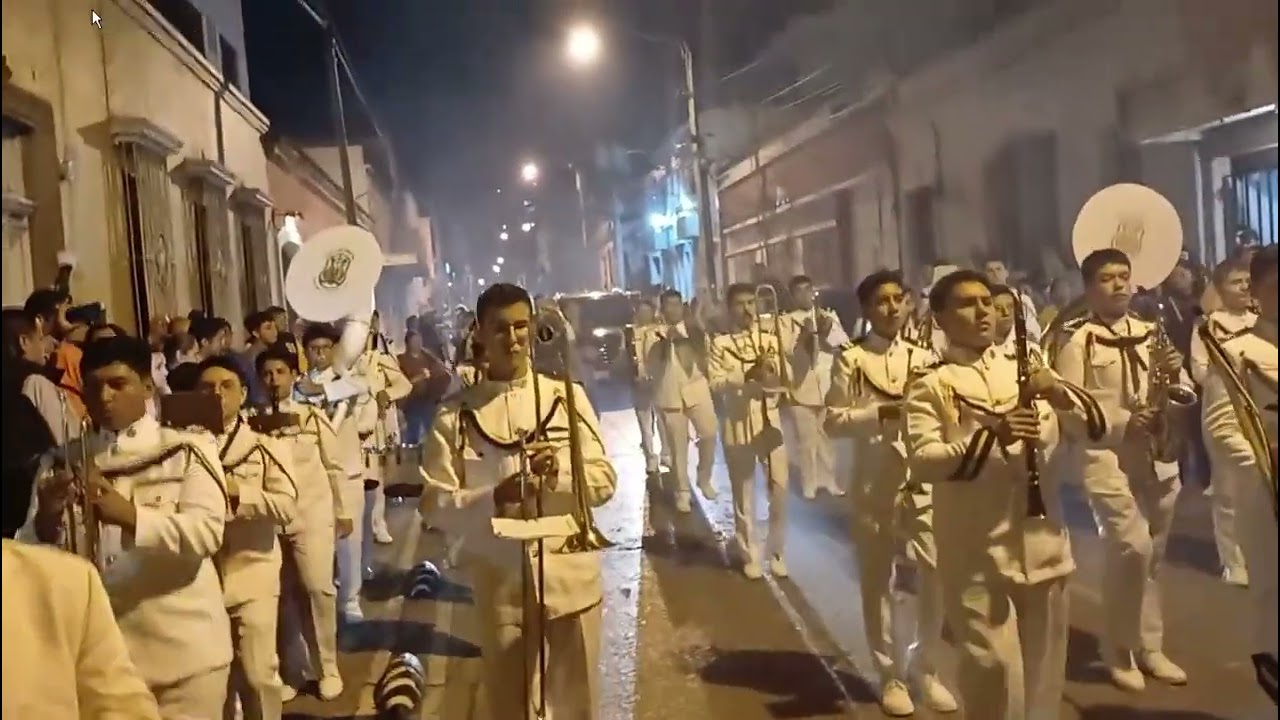 Desfile de regreso del Concierto de Gala Banda Marcial Colegio para varones San Sebastián 2024