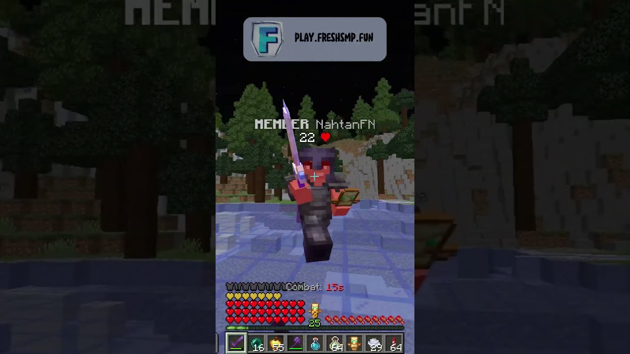 This combo made him UNINSTALL  #fight #freshsmp #fun #minecraft #server #cpvp #joinnow #montage