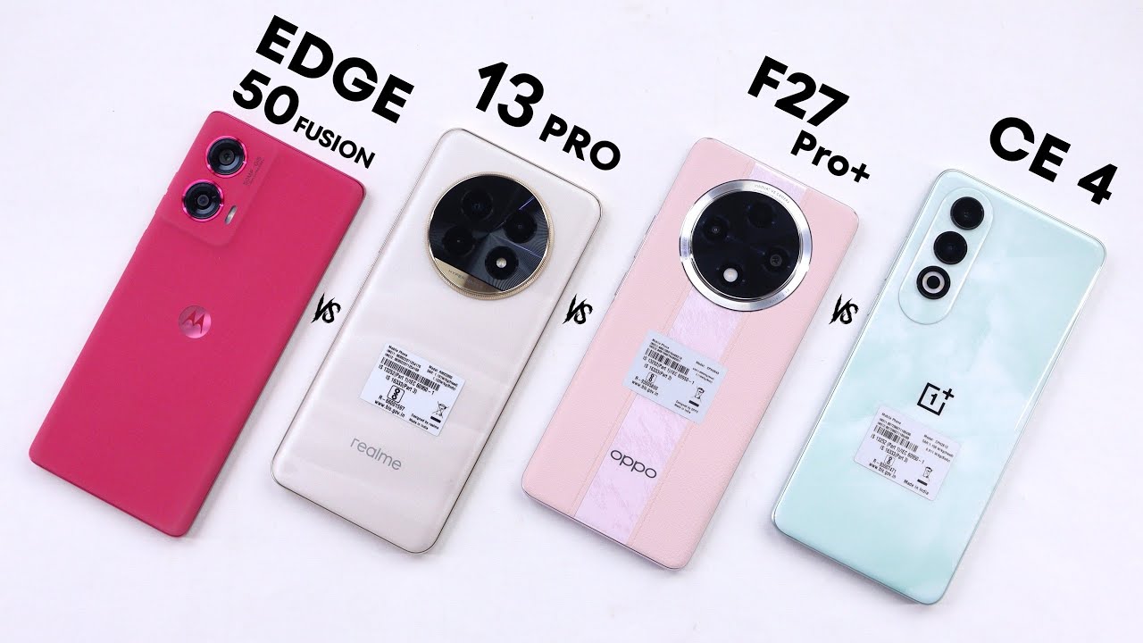 Moto Edge 50 Fusion vs Realme 13 Pro vs Oppo F27 Pro+ vs Oneplus Nord CE 4 - Quick Comparison