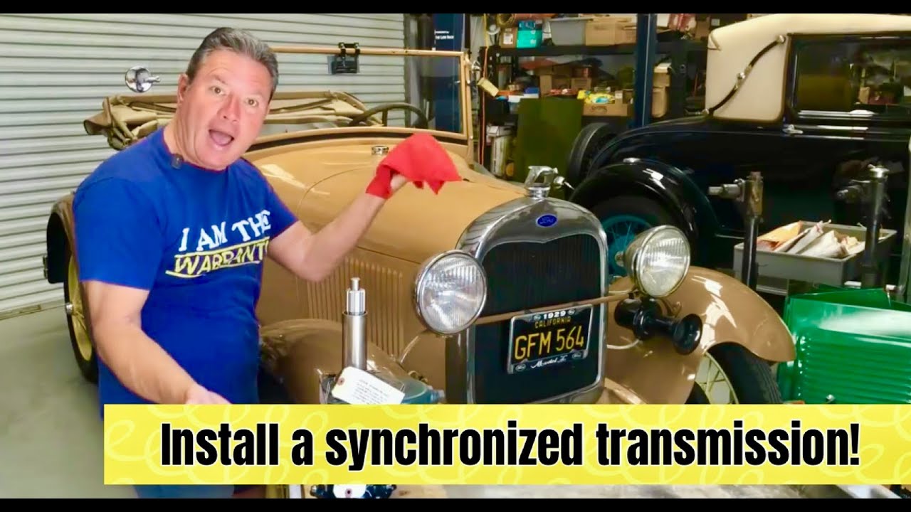 How to install a new clutch and Synchronized Transmission in a Ford Model A (featuring Mrs. Shinn)
