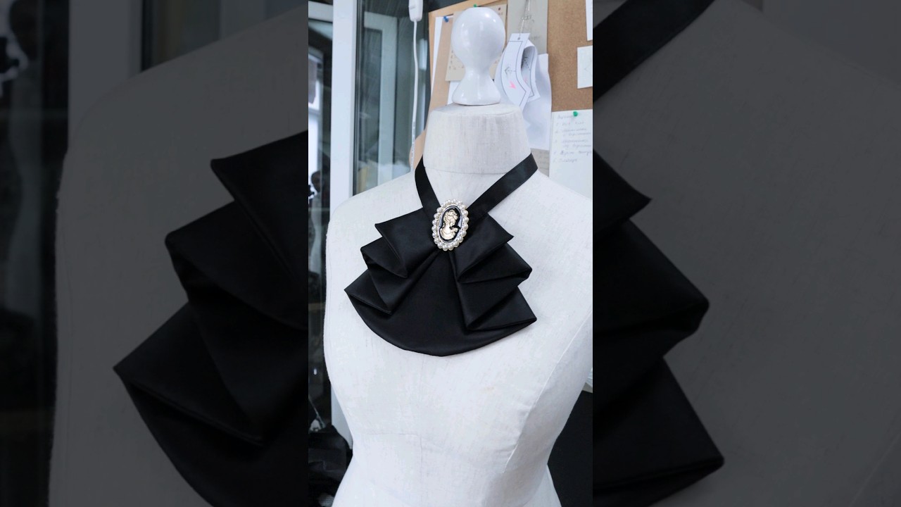 How To Make A Black Jabot Collar (DIY)  #sewing  #victorianstyle #collar