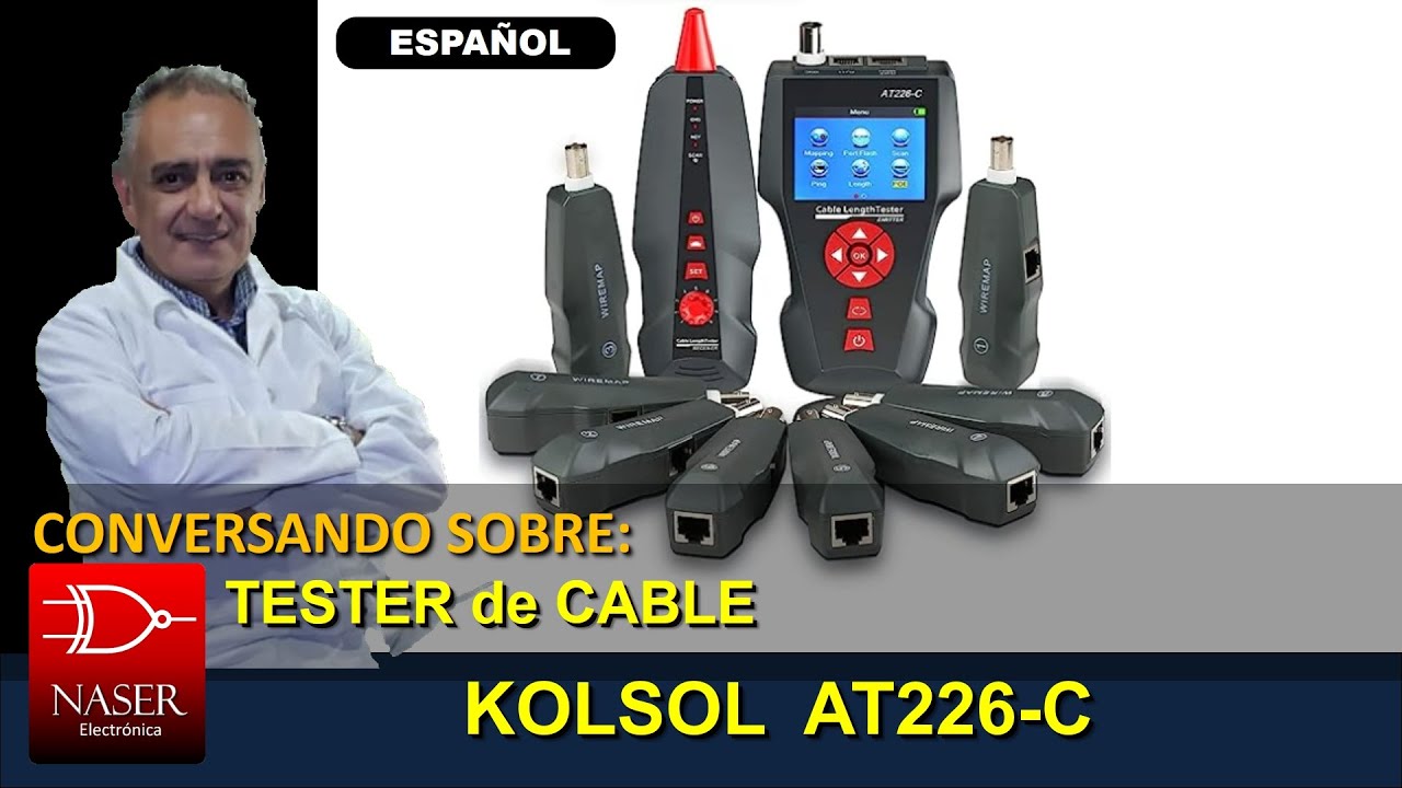 📦 Probando Tester - Mapeador de Cables Kolsol AT226 C