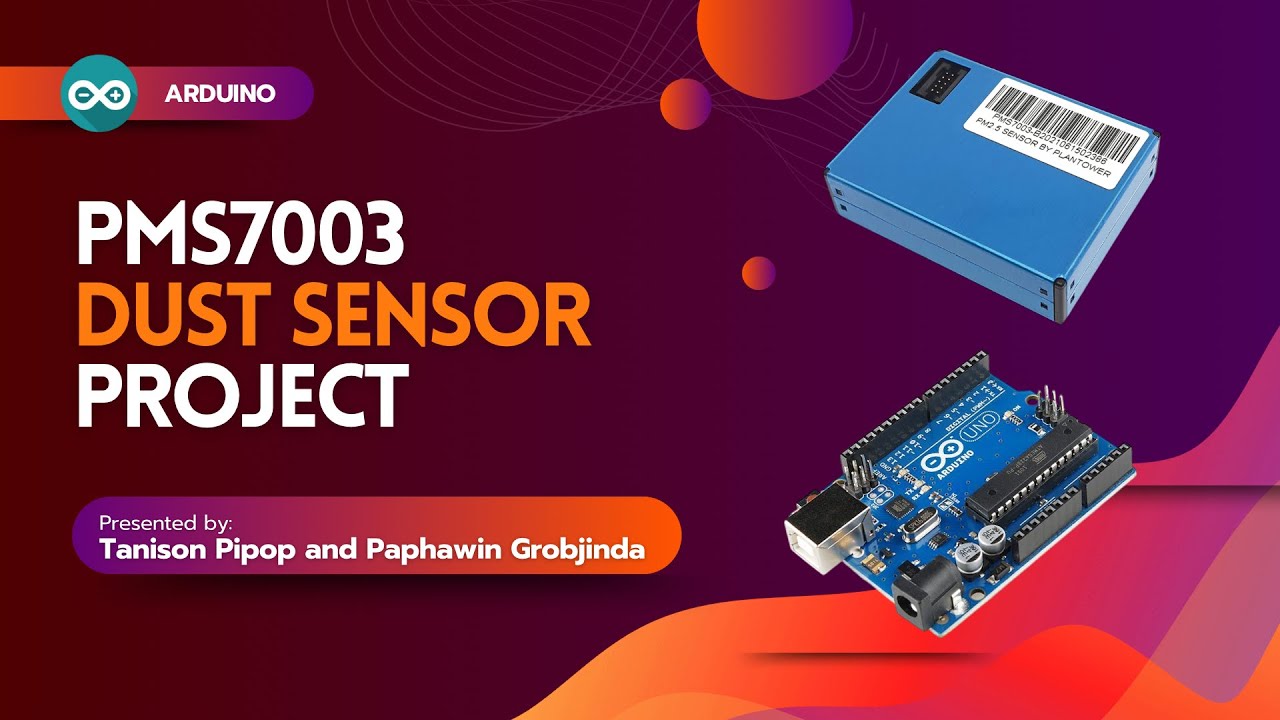 PMS7003 Dust sensor PM1 PM2.5 PM10 Mini project CSS332
