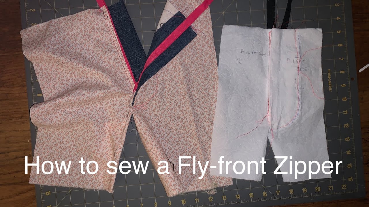 How to sew a Fly-front Zipper using the Basquiat Trousers from Mood Fabrics