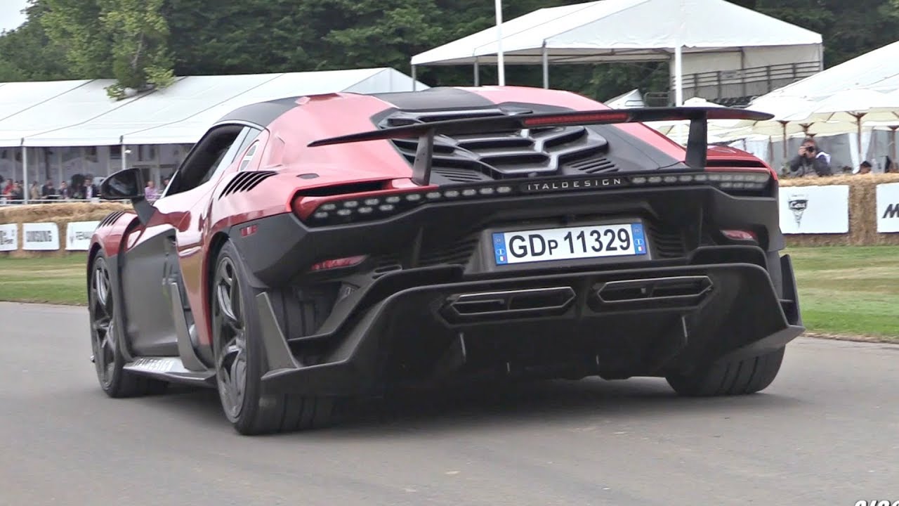 &euro;1.5 Million Italdesign Zerouno Supercar Exhaust Sound in Action at Goodwood