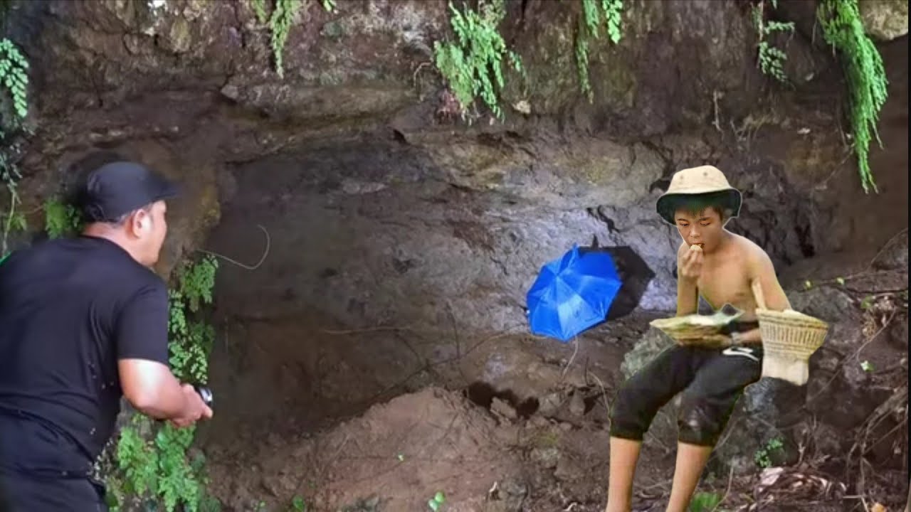 KAGET.!! BERTEMU ANAK KECIL TINGGAL SENDIRI DI DALAM GOA TENGAH HUTAN