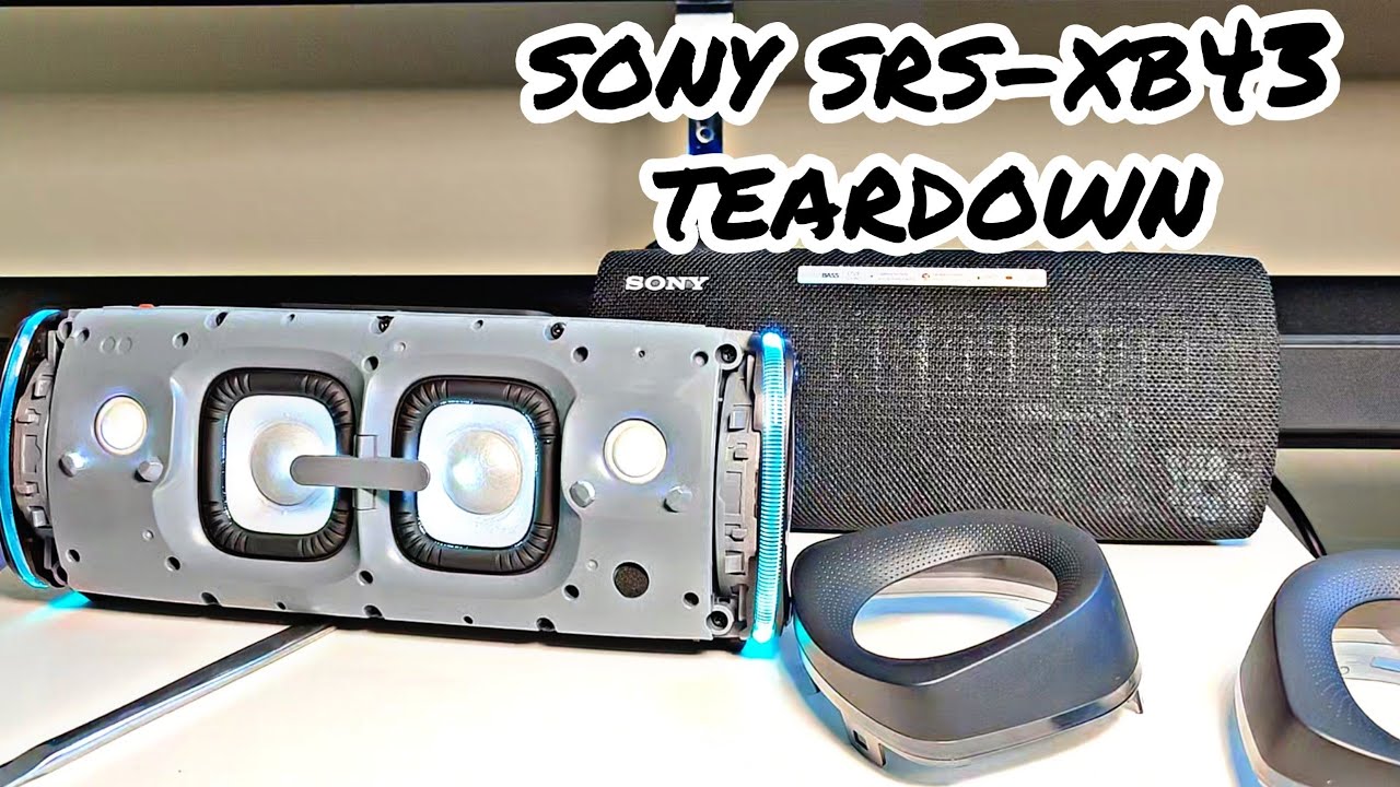 SONY SRS-XB43 - TEARDOWN & SOUNDTEST "what's inside?"