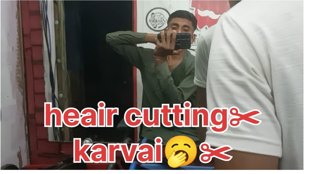 #Sailoon me gaya heair cutting✂ ke liye 🙂