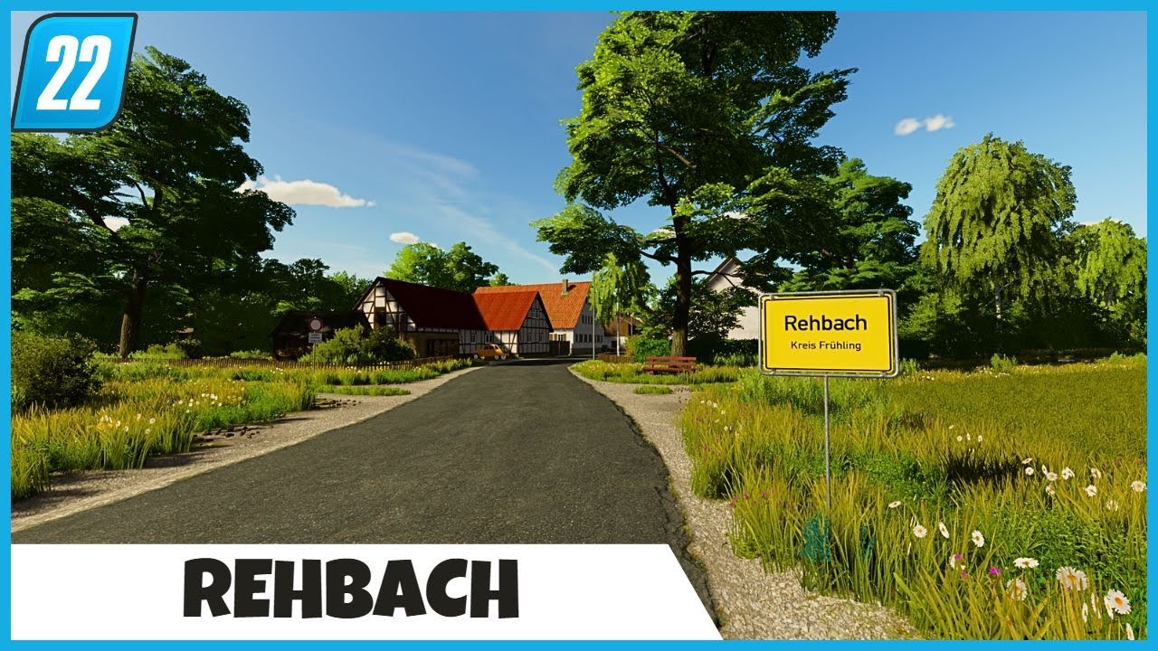 FS22 Mapas | Conhecendo REHBACH com 6 Fazendas no Farming Simulator 22