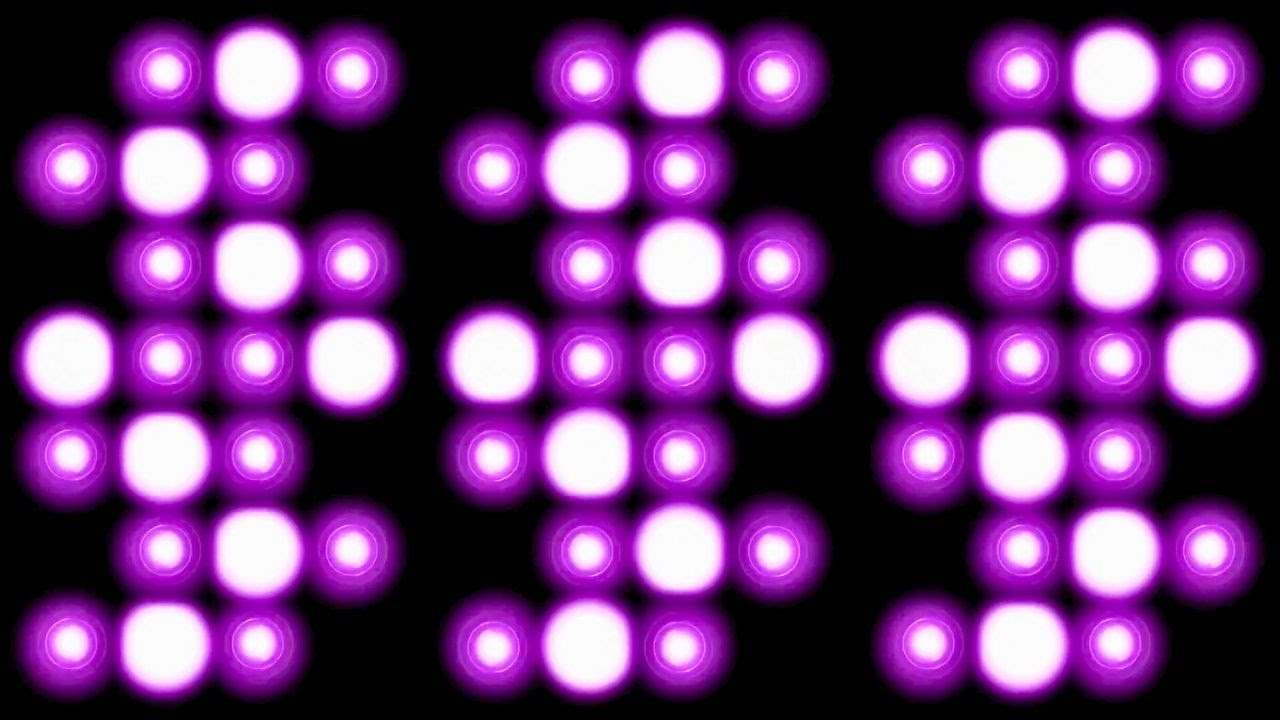 Flashing Lights Dance Party Neon Disco on Screen