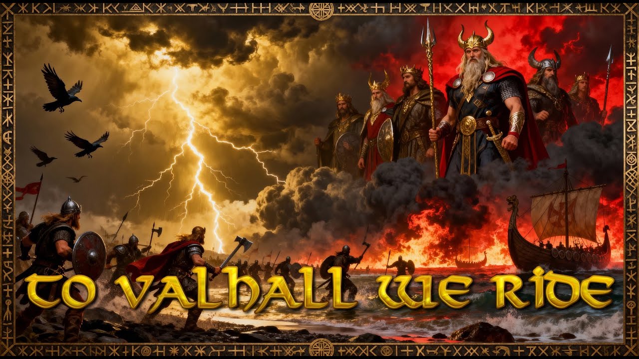Viking Metal | Lyrics Video - To Valhall we Ride