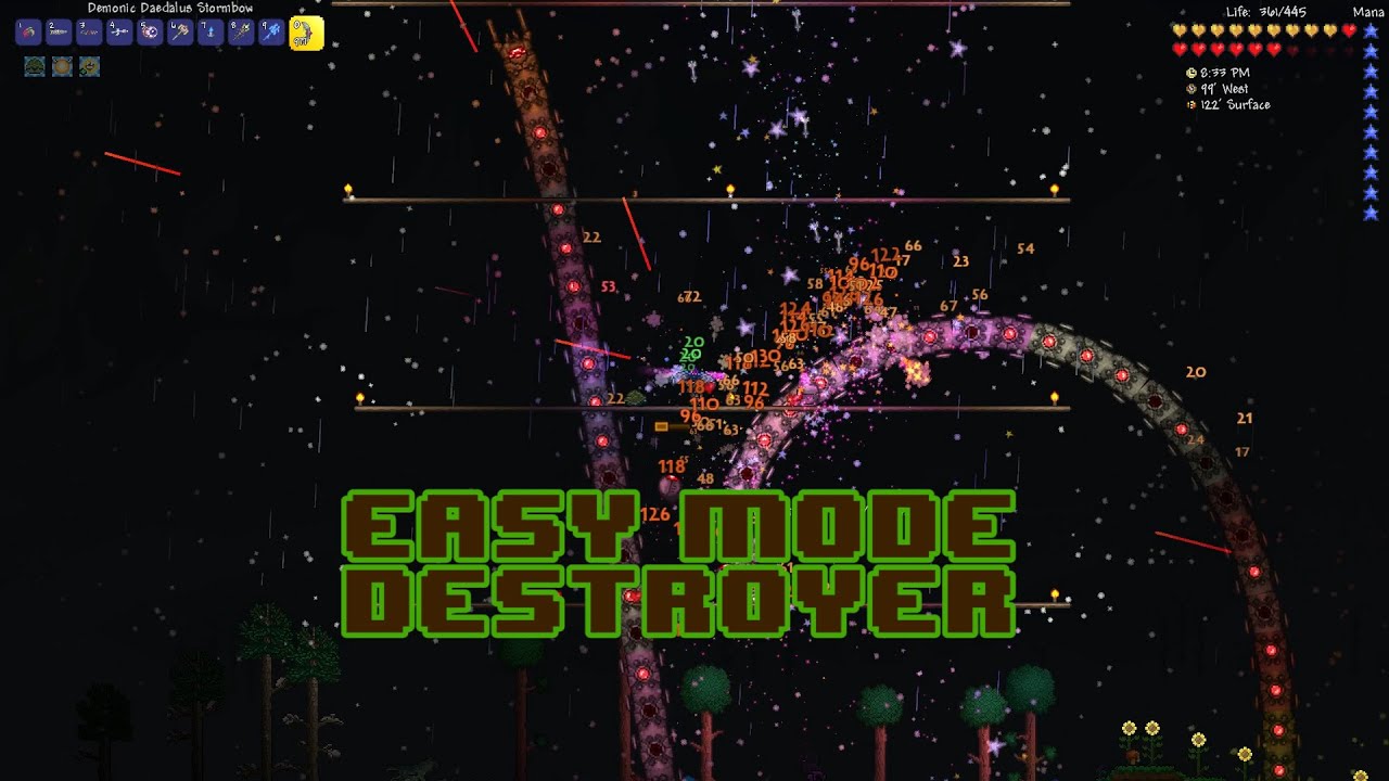 Terraria - Killing the Destroyer easily!