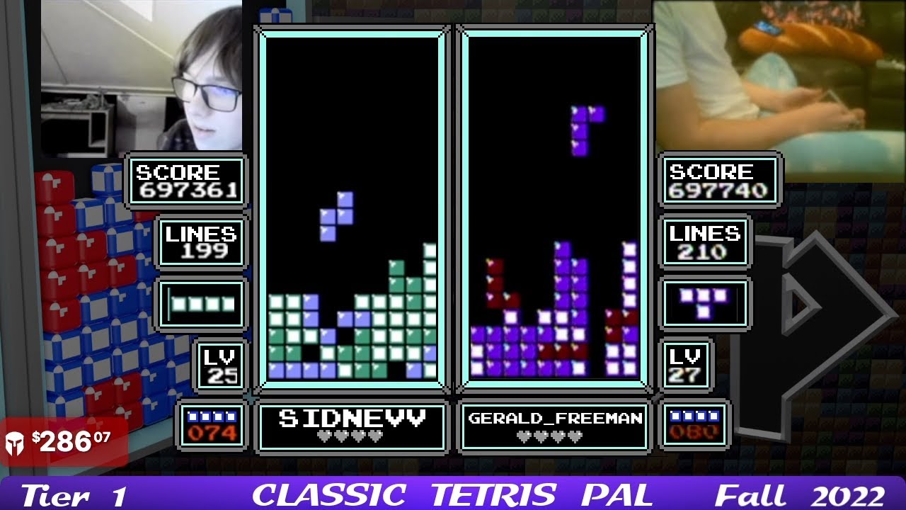 Sidnev, Gerald Freeman | Semis | Classic Tetris PAL Tier 1 Fall 2022