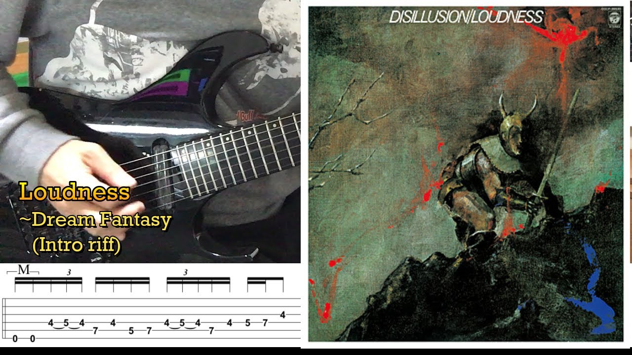 LOUDNESS - Dream Fantasy - Intro Riff (Cover by Kosuke) with TAB