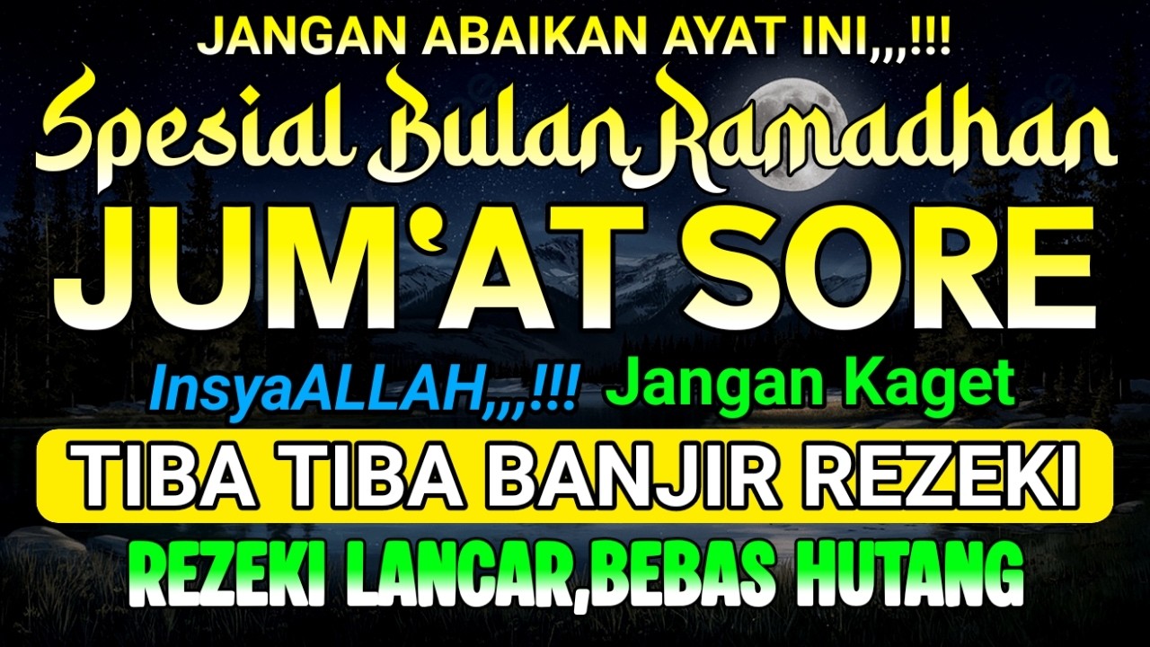 Putar Dzikir Ini ,,,! DZIKIR PEMBUKA PINTU REZEKI, DZIKIR PENARIK REZEKI | DZIKIR SORE..!!!!