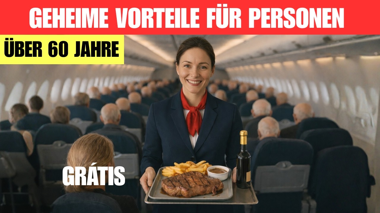 Wenn du Über 60 Bist, Sind Diese 15 Dinge im Flugzeug Für Dich KOSTENLOS