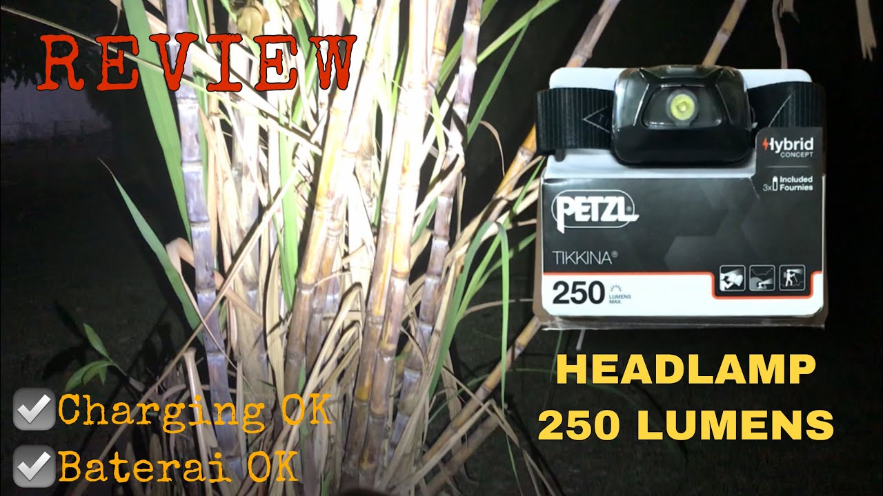 Headlamp untuk mendaki, unboxing Headlamp PETZL TIKKINA 250 Lumens