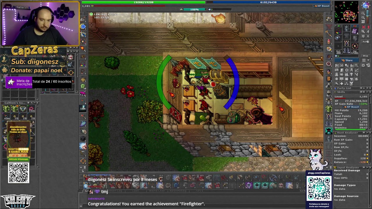 Sua noite começa aqui!!! - Live - Tibia - Boss e Hunt 13 de Fevereiro- EK/MS - Yonabra/Belobra